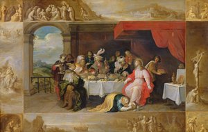 Christus im Haus des Simon des Pharisäers, 1637 von Frans II Francken the Younger