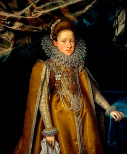 Porträt von Erzherzogin Maria Maddalena von Österreich, Großherzogin der Toskana von Frans II Pourbus