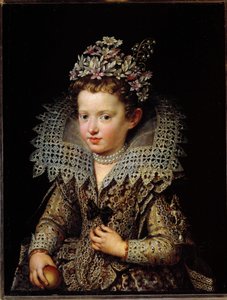 Porträt von Eleonora Gonzaga, Prinzessin von Mantua, als Kind, um 1605