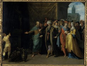Kroisos zeigt Solon seine Schätze, 1616-30 von Frans II the Younger Francken