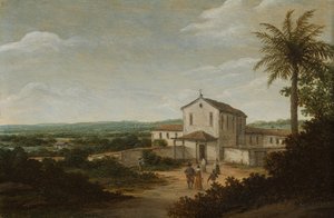 Kirchengebäude in Brasilien von Frans Post