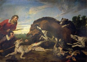 Die Wildschweinjagd, ca. 1640