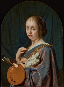 Pictura (Eine Allegorie der Malerei) von Frans van Mieris the Elder