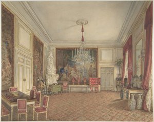 Zimmer von Erzherzog Ludwig Viktor in der Hofburg, Wien von Franz Alt