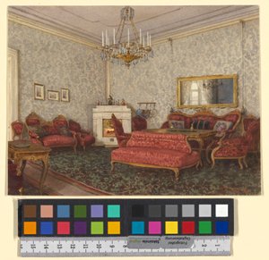 Salon im Stil des zweiten Rokoko