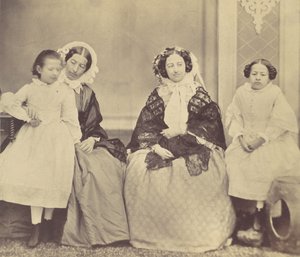 Elise Höusermann, Hermine, Marie und Marie Antoine, 1850er-60er Jahre von Franz Antoine