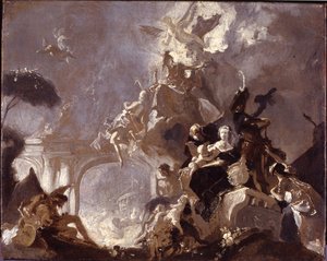 Entwurf zu einem Deckengemälde von Franz Anton Maulbertsch