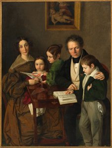 Der Komponist Johann Baptist Gänsbacher 1778-1844 und seine Familie, ca. 1838