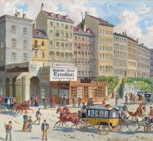 Das Schottentor und die Mölkerbastei in Wien von Franz Gerasch