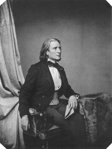 Franz Liszt, ungarischer Komponist und Pianist, um 1860 von Franz Hanfstaengl