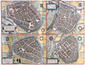Arnhem und Venlo, Niederlande - Geldern, Deutschland und Roermond, Niederlande