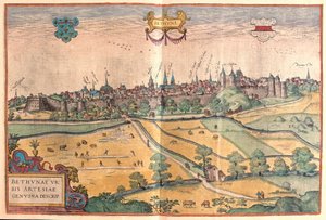 Bethune in Pas de Calais, Frankreich (Gravur)