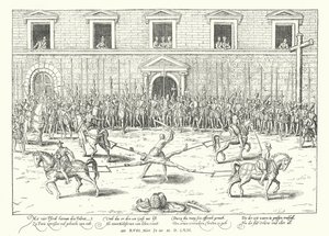 Hinrichtung von Jean de Poltrot für den Mord an Franz, Herzog von Guise, Paris, 1563