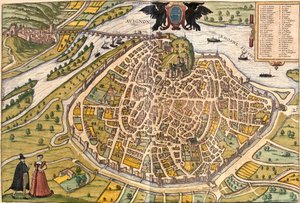 Plan von Avignon, Frankreich von Franz Hogenberg
