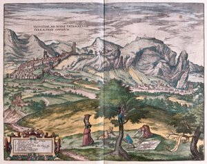 Terracina, Italien (Gravur) von Franz Hogenberg