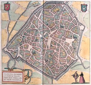 Valenciennes, Frankreich (Gravur) von Franz Hogenberg