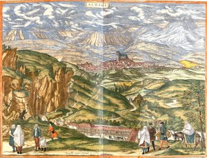 Ansicht von Alhama de Granada (Alhama), Spanien