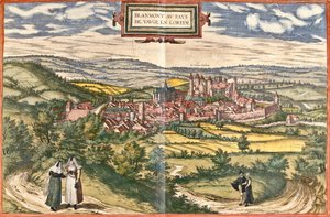 Ansicht von Blamont, Frankreich