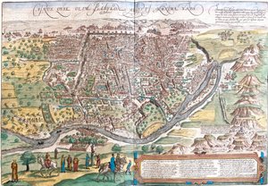 Ansicht von Kairo, Ägypten von Franz Hogenberg