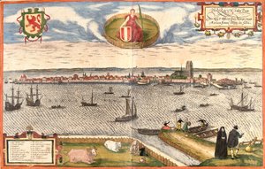 Ansicht von Dordrecht, Niederlande