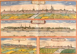 Ansichten von Neuss, Bonn, Brühl und Zons, Deutschland