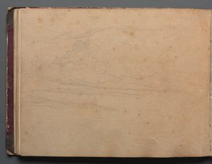 Album mit Ansichten von Rom und Umgebung, Landschaftsstudien, Seite 29b: Landschaftsstudie von Franz Johann Heinrich Nadorp