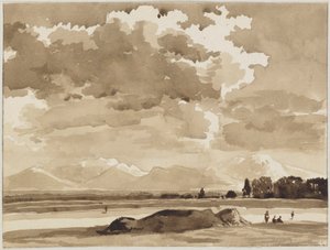 Landschaft bei Kochel von Franz Kobell