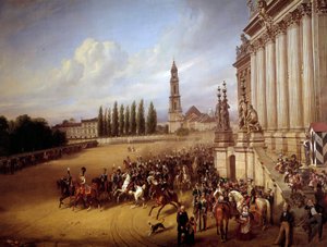 Parade in Potsdam. von Franz Krüger