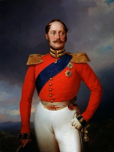 Porträt von Kaiser Nikolaus I., 1796-1855, 1847 von Franz Krüger