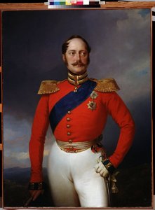 Porträt von Kaiser Nikolaus I., 1847 von Franz Krüger