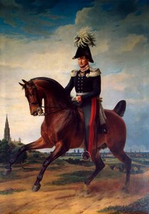 Reiterporträt von Friedrich Wilhelm III. von Preußen von Franz Kruguer