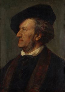 Porträt des Komponisten Richard Wagner 1813-1883