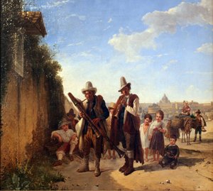 Römische Pifferari von Franz Ludwig Catel