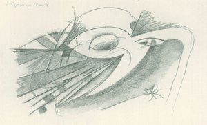 Der gierige Mond von Franz Marc