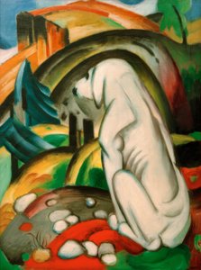 Der weiße Hund von Franz Marc