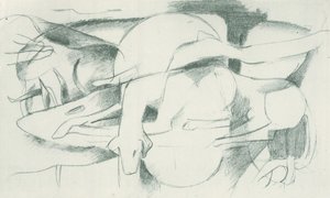 Franz Marc - Skizzenbuch aus dem Felde - Blatt 04 von Franz Marc