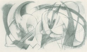 Franz Marc - Skizzenbuch aus dem Felde - Blatt 13 von Franz Marc