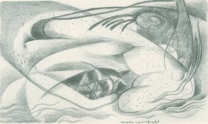 Franz Marc - Skizzenbuch aus dem Felde - Blatt 23 von Franz Marc