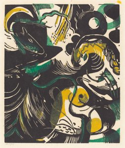 Genesis II (Schöpfungsgeschichte II) von Franz Marc