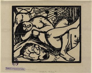 Schlafende Hirtin von Franz Marc