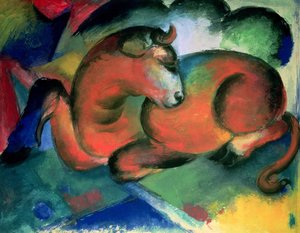 Der Rote Stier von Franz Marc