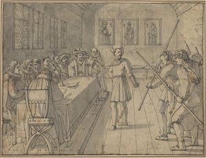 Szene aus Akt IV von Goethes "Götz von Berlichingen" von Franz Pforr