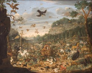 Die Erde nach dem Sündenfall von Franz Rösel von Rosenhof