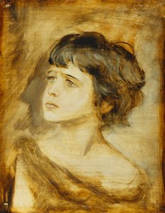 Der Kopf eines Mädchens, 1879 von Franz Seraph von Lenbach