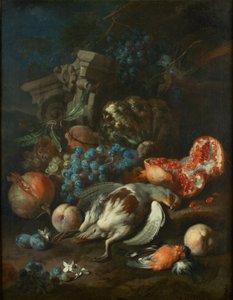 Frühstück mit totem Rebhuhn und Gimpelmännchen