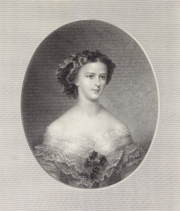 Porträt von Kaiserin Elisabeth von Österreich, ca. 1855 von Franz Xaver Stöber