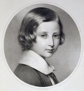 Albert, Prinz von Wales (1841-1910), ursprünglich graviert von Thomas Fairland, veröffentlicht von M. und N. Hanhart, 1852 (Lithographie) von Franz Xaver Winterhalter