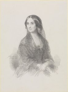 Bildnis einer Dame in spanischem Kostüm, sitzend, in halber Figur von Franz Xaver Winterhalter