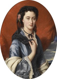 Porträt von Gräfin Varvara Musina-Pushkina 1832-1885, 1864