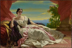 Porträt von Leonilla, Fürstin zu Sayn-Wittgenstein-Sayn von Franz Xaver Winterhalter